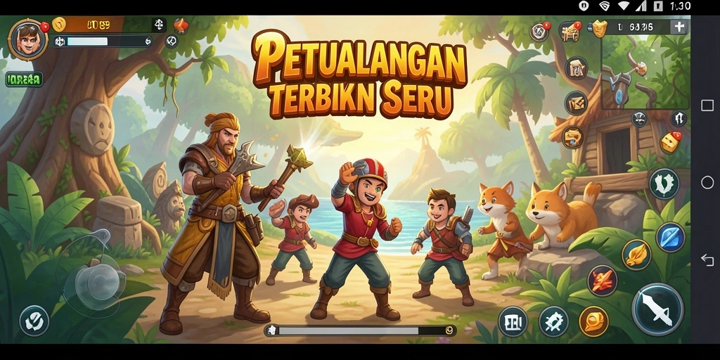 Tampilan grafis menakjubkan dari gameplay AJO89 yang terbuka untuk penjelajahan.