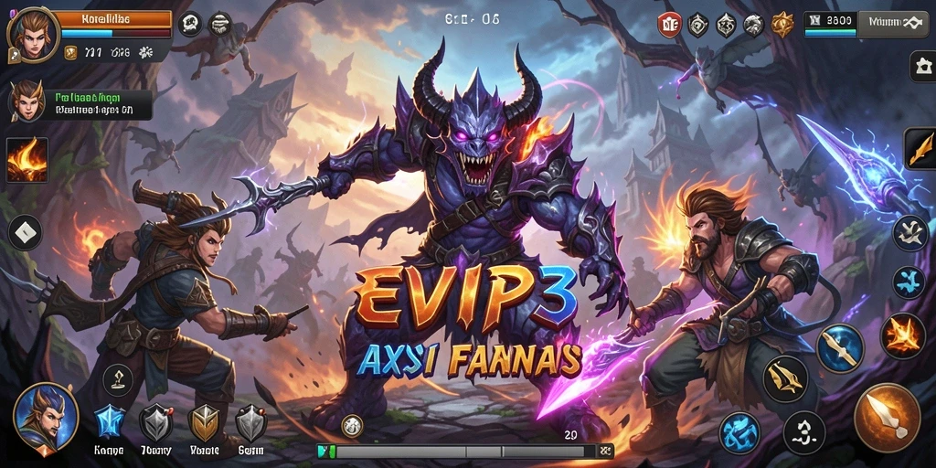 Tampilan gameplay menarik dari EVIP3 yang penuh aksi.