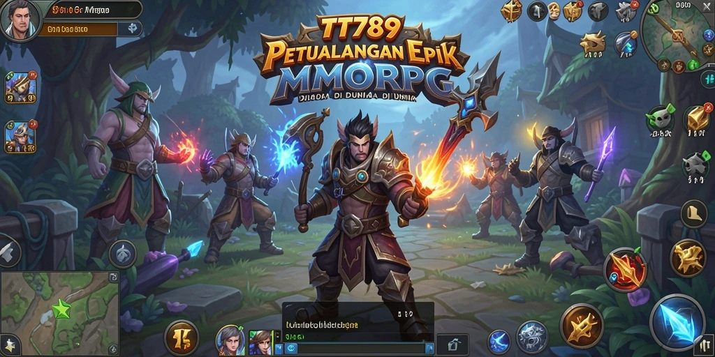 Screenshot utama gameplay TT789 dengan aksi MMORPG yang mendebarkan.