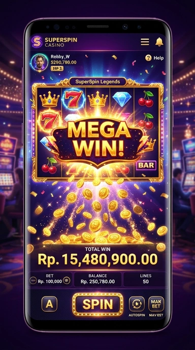 Fitur-fitur unggulan superspin yang memudahkan pengguna dalam menjelajahi aplikasi.